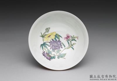 图片[2]-Bowl with four-seasons flower on a carved red ground in falangcai painted enamels, Qianlong reign (1736-1795), Qing dynasty-China Archive